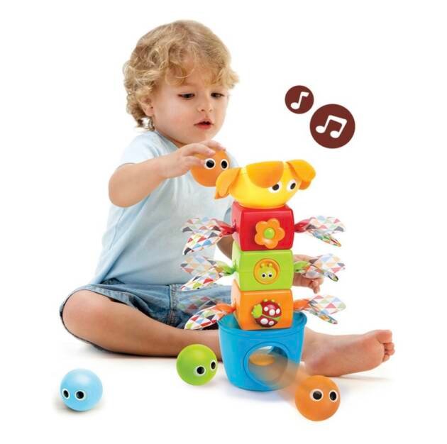 ⁦מגדל קוביות וכדורים מוזיקלי יוקידו⁩ – תמונה ⁦3⁩