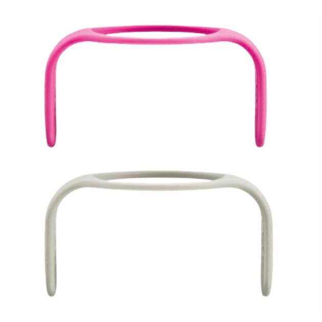 זוג ידיות לבקבוק מאמ- ורוד ולבן