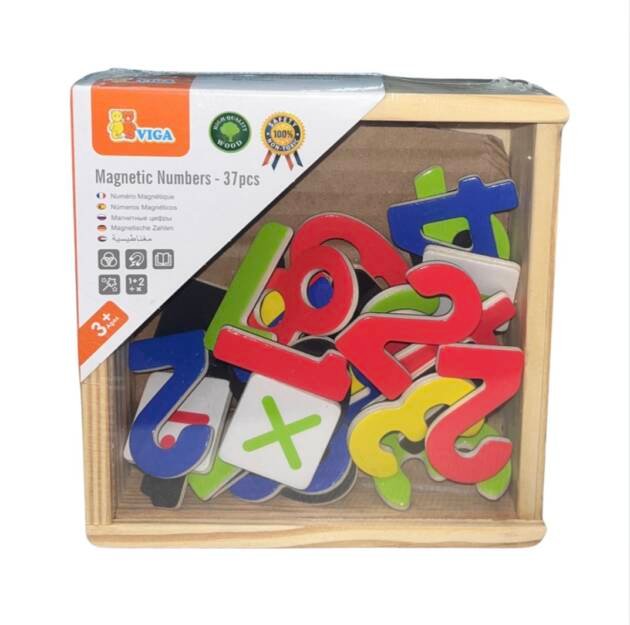 מספרים מגנטים מעץ ויגה