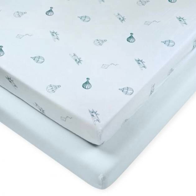 זוג סדיני מיטת תינוק ומעבר לורה