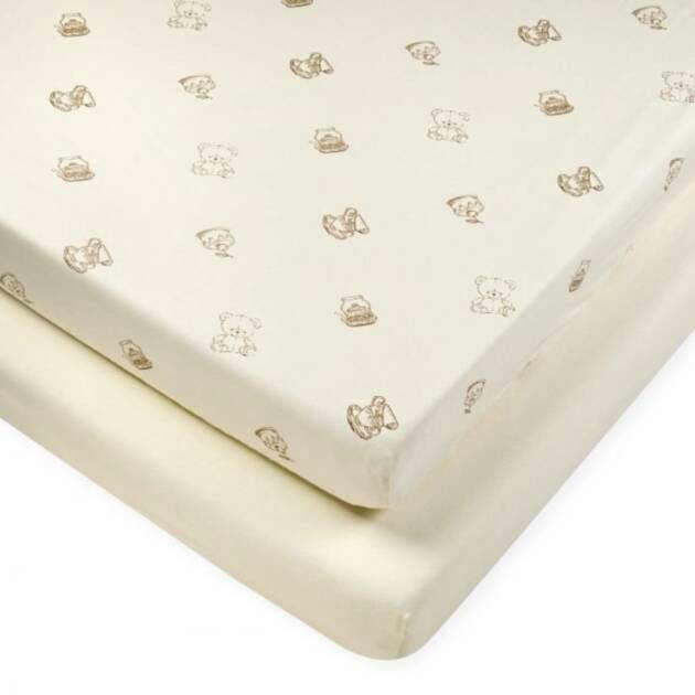 זוג סדיני מיטת תינוק ומעבר לורה