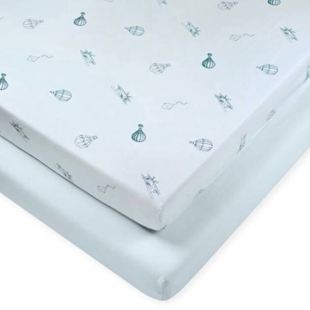 זוג סדיני מיטת תינוק ומעבר לורה