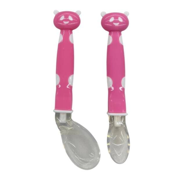 זוג כפיות סיליקון דובי ורוד