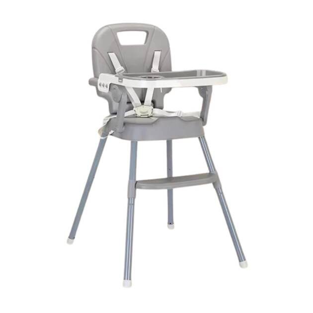 כיסא אוכל אפור בי סמארט דגם טריו