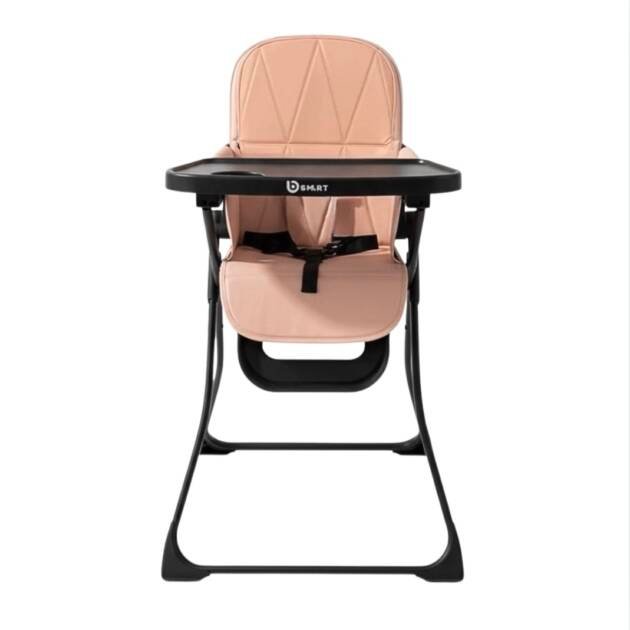 כיסא אוכל מתקפל ורוד בי סמארט דגם טוקי