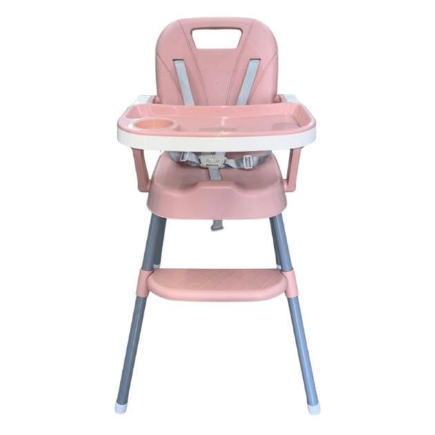 כיסא אוכל ורוד בי סמארט דגם טריו