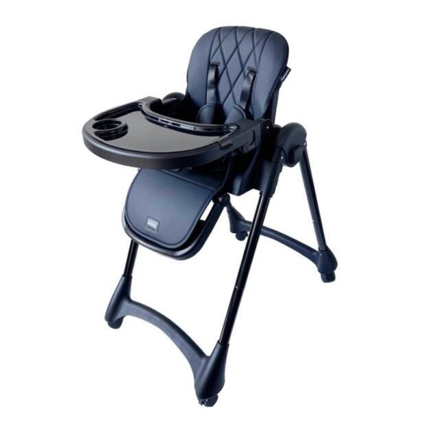 כיסא אוכל איזי בייבי שחור מתכוונן עולה יורד ומתקפל