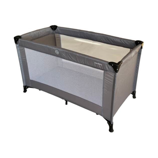 לול קמפינג אפור גדול + מזרון נושם