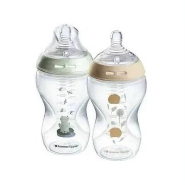זוג בקבוקי טומי טיפי 340 מ״ל