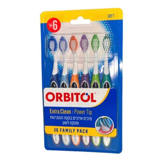 שישיית מברשות שיניים אורביטול