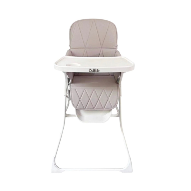 כיסא אוכל תבל מתקפל לבן-אפור בהיר