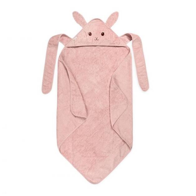 מגבת כובע וקשירה ארנב ורוד לורה