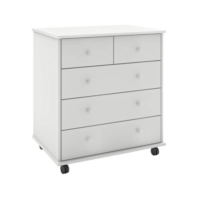 שידה דורית לבן רוחב 80