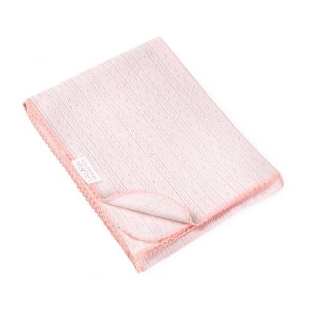 שמיכת פוינטל ורוד לורה 75x100